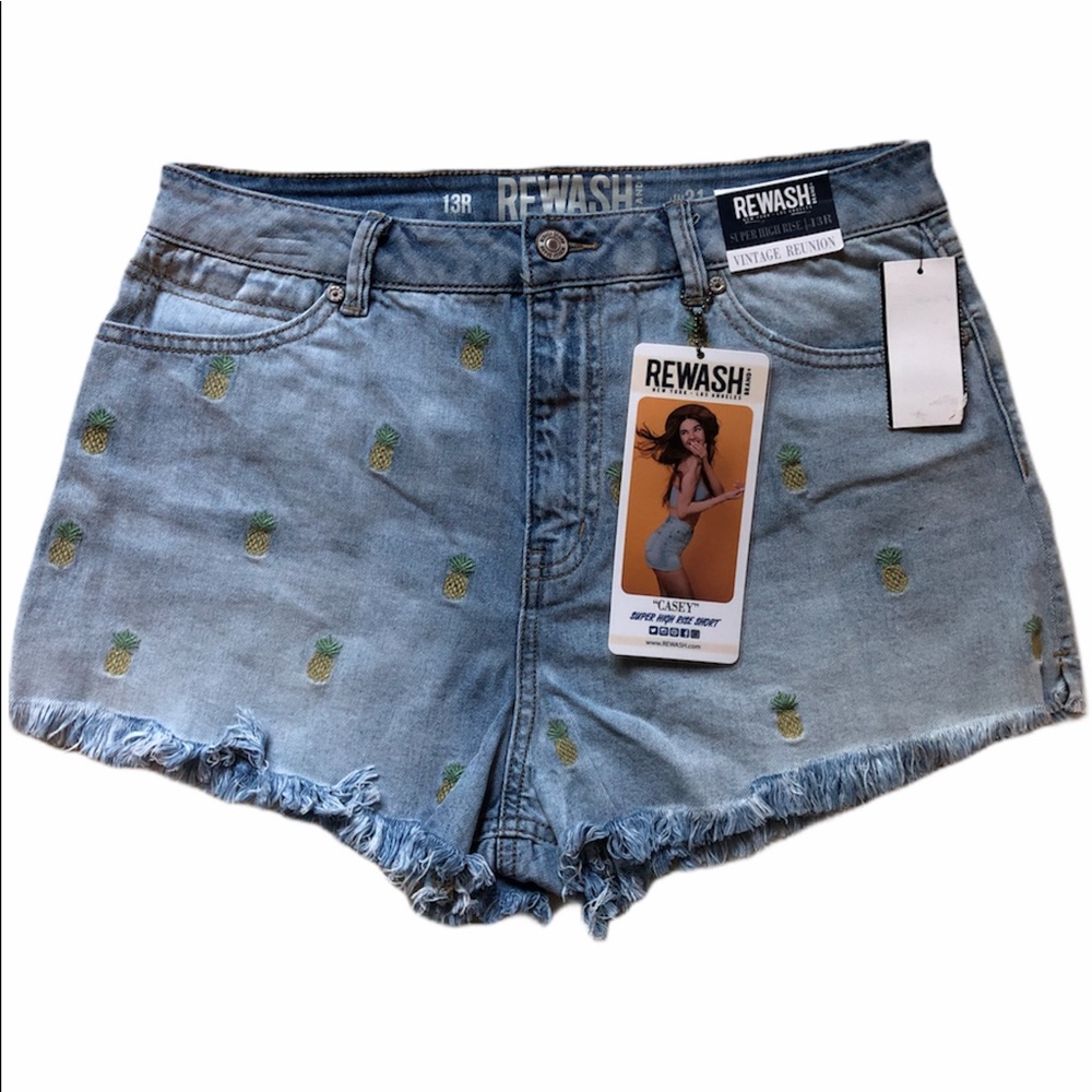 Rewash Brand Super High Rise Shorts